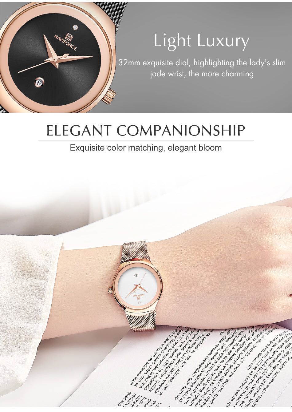 Ladies Fashion Dress Quartz Stainless Steel Waterproof Wristwatch Watch Clothing Company Sydney