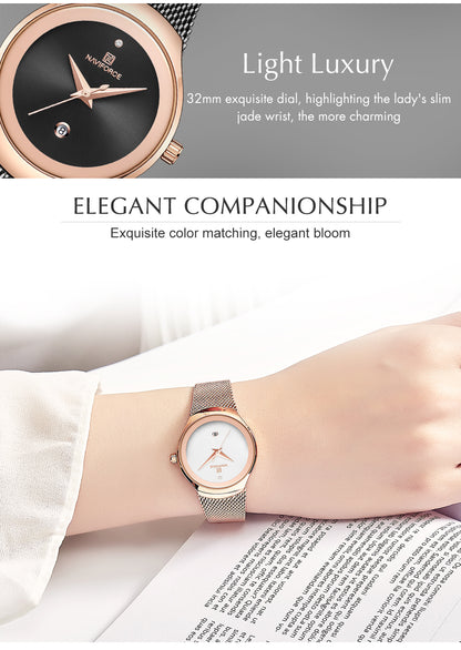 Ladies Fashion Dress Quartz Stainless Steel Waterproof Wristwatch Watch Clothing Company Sydney