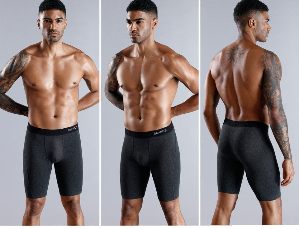 Men's Long Boxer Trunks Shorts Panties Underwear Natural Cotton Mix Comfortable Soft Top Brand Trunks The Clothing Company Sydney