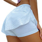2-in-1 Women's Running Shorts with Waist Rope Quick Dry Loose Marathon Sports Fitness Gym Shorts with Long Linner The Clothing Company Sydney