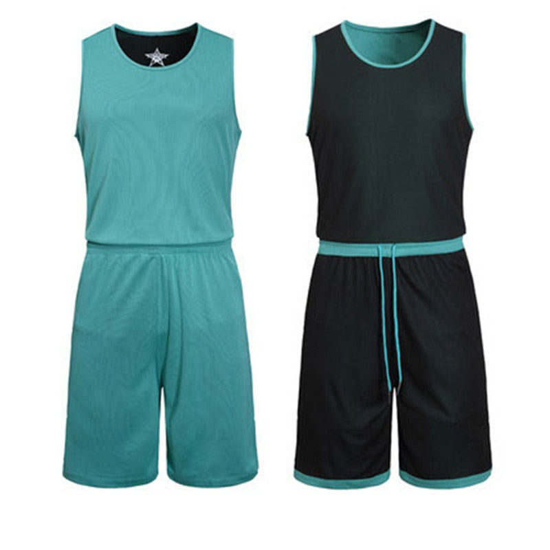 2 Piece basketball jerseys Set Uniforms kits Kids Women Girls Boys Men Reversible Basketball Double-side Sportswear The Clothing Company Sydney