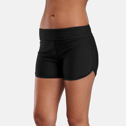 Mid Waist Swimming Shorts Women Solid Color Bikini Bottom Ban Swimwear Briefs Split Swimming Trunks The Clothing Company Sydney