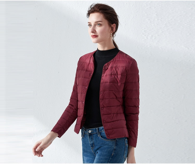 Ultra Light Duck Down Women Matt Fabric Lightweight Coat Warm Windbreaker Parka Women's Down Jackets Plus Coats The Clothing Company Sydney