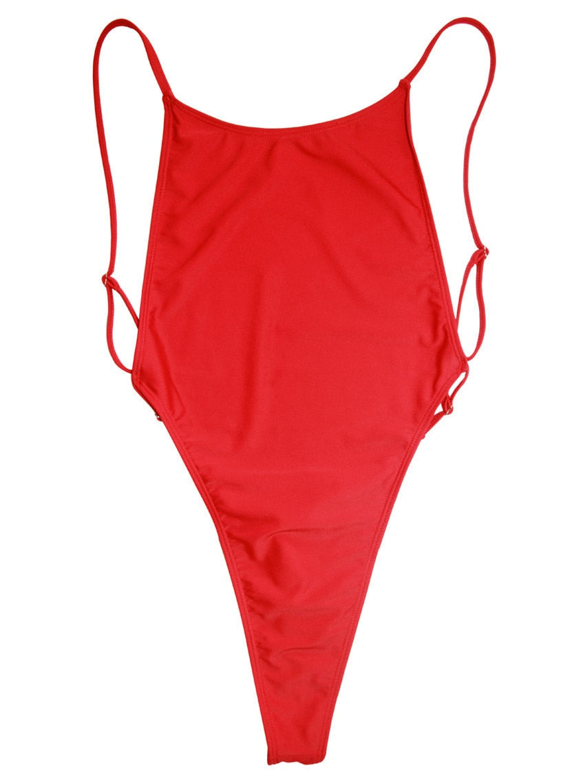 High Leg cut One Piece Swimsuit Thong Swimwear Women Trikini Backless Monokini Brazilian Bathing Suit Swim wear The Clothing Company Sydney