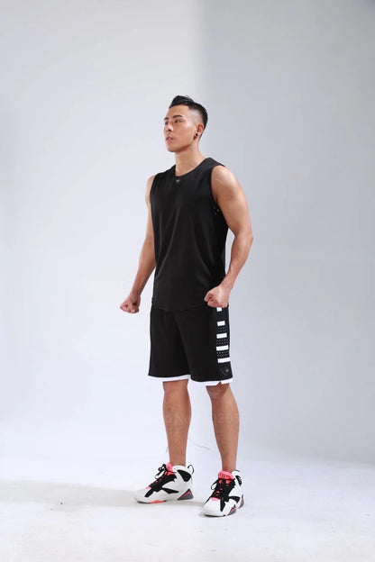 Men's Women's Basketball Jerseys Uniforms Set blank breathable dry quick basketball shirts+shorts suits Set The Clothing Company Sydney