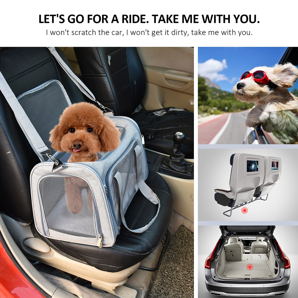 Dog Carrier Bag Soft Side Backpack Cat Pet Carriers Dog Travel Bags Airline Approved Transport For Small Dogs Cats The Clothing Company Sydney