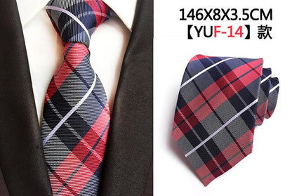 Luxury 8cm Men's Classic Tie Silk Jacquard Cravatta Floral Plaids Necktie Striped Ties Man Business Wedding Accessories The Clothing Company Sydney