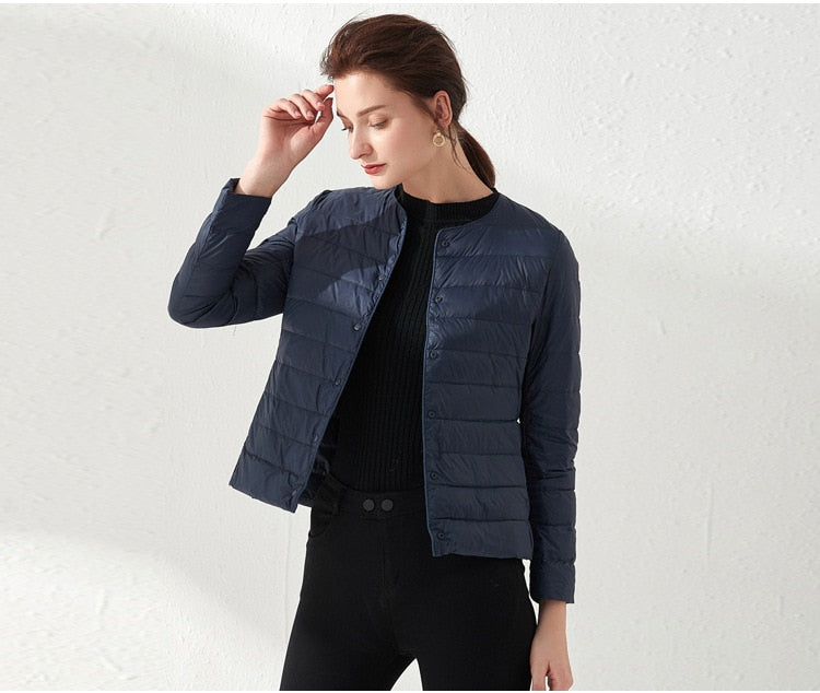 Ultra Light Duck Down Women Matt Fabric Lightweight Coat Warm Windbreaker Parka Women's Down Jackets Plus Coats The Clothing Company Sydney