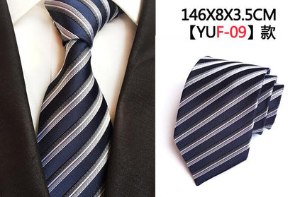 Luxury 8cm Men's Classic Tie Silk Jacquard Cravatta Floral Plaids Necktie Striped Ties Man Business Wedding Accessories The Clothing Company Sydney