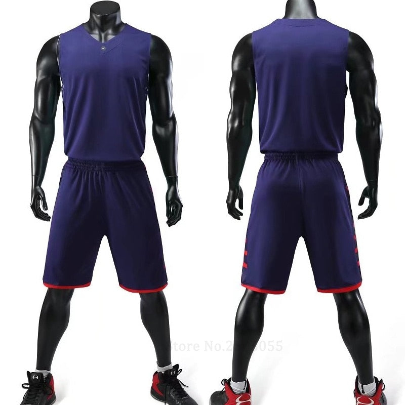 Men's Women's Basketball Jerseys Uniforms Set blank breathable dry quick basketball shirts+shorts suits Set The Clothing Company Sydney