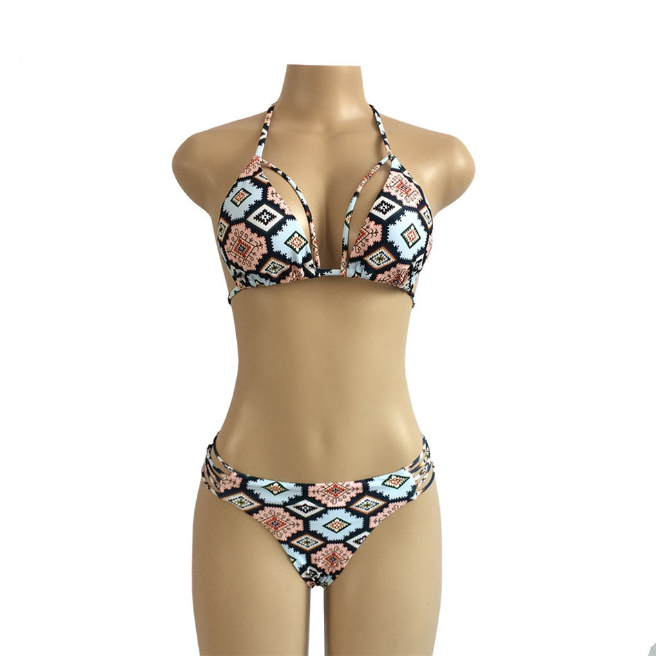 2 Piece Bandage Bikini Women Push Up Swimwear Low Waist Swimsuit Brazilian Bikini Set Bathing Suits Beachwear Swimming Suit The Clothing Company Sydney