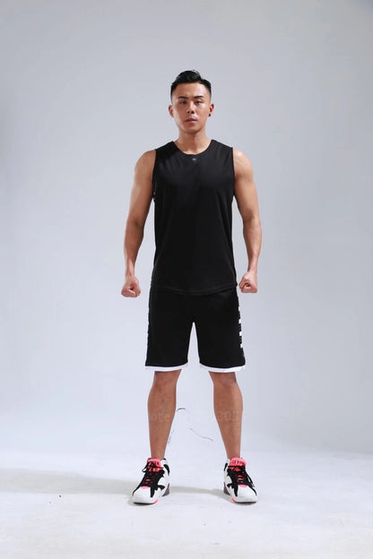 Men's Women's Basketball Jerseys Uniforms Set blank breathable dry quick basketball shirts+shorts suits Set The Clothing Company Sydney