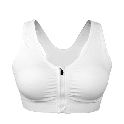 Women's Zipper Push Up Sports Bras,Plus Size Padded Wirefree Breathable Sports Tops,Fitness Gym Yoga Sports Bra Top The Clothing Company Sydney