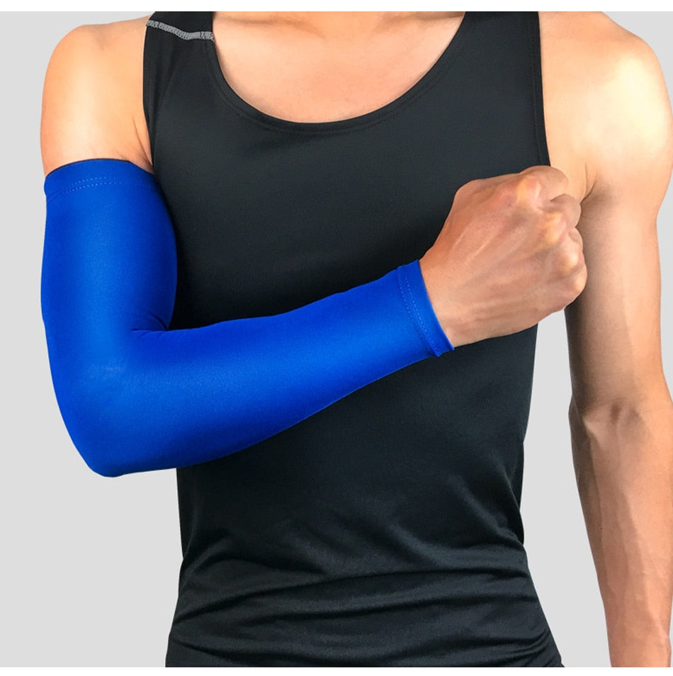 Sports Arm Compression Sleeve Basketball Cycling Golf Arm Warmer Summer Running UV Protection Volleyball Sunscreen Bands The Clothing Company Sydney