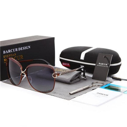 Polarized Ladies Sunglasses Gradient Lens Round Sun Glasses Square Luxury Brand Oculos Eyewear The Clothing Company Sydney