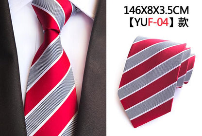 Luxury 8cm Men's Classic Tie Silk Jacquard Cravatta Floral Plaids Necktie Striped Ties Man Business Wedding Accessories The Clothing Company Sydney