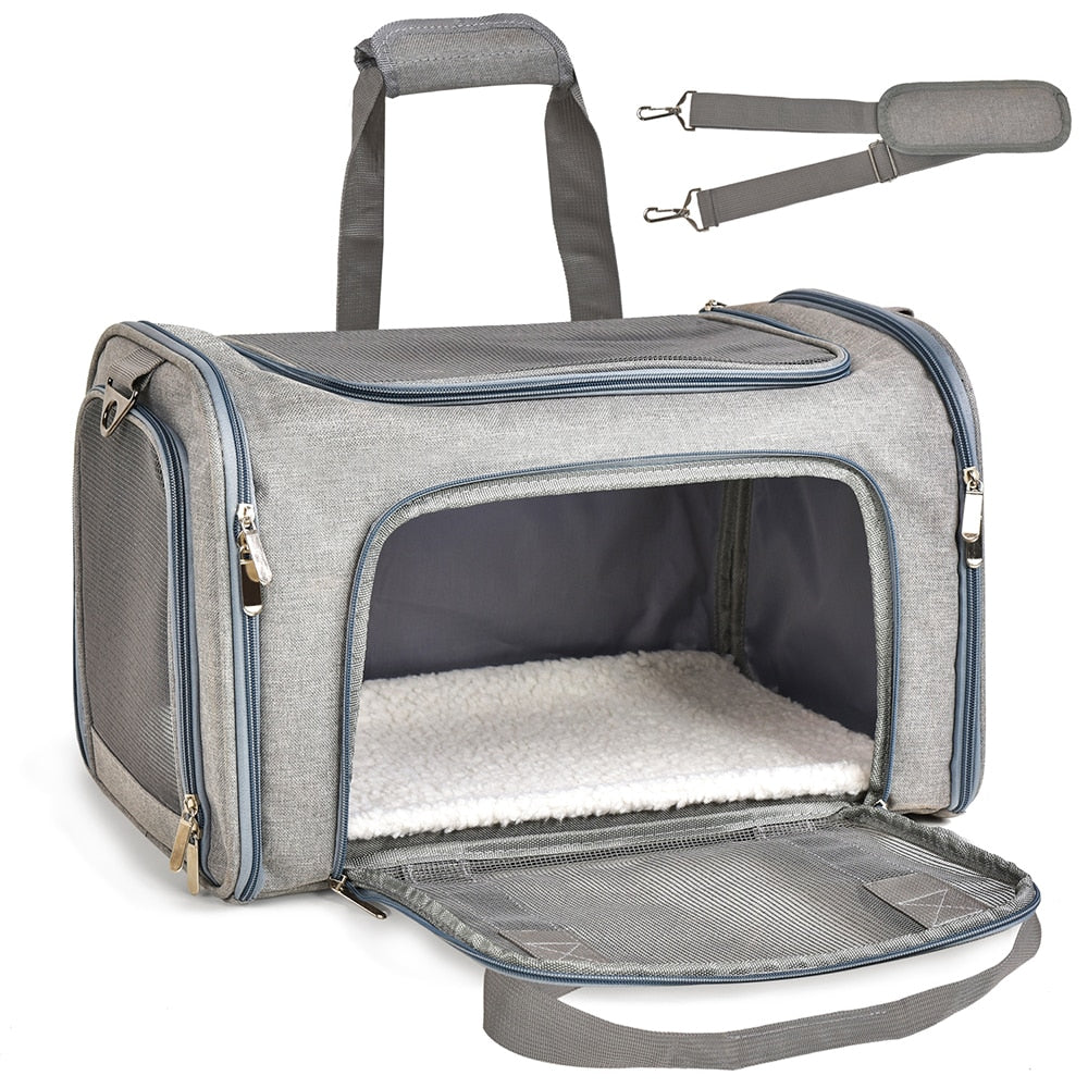 Dog Carrier Bag Soft Side Backpack Cat Pet Carriers Dog Travel Bags Airline Approved Transport For Small Dogs Cats The Clothing Company Sydney