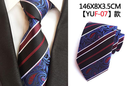 Luxury 8cm Men's Classic Tie Silk Jacquard Cravatta Floral Plaids Necktie Striped Ties Man Business Wedding Accessories The Clothing Company Sydney