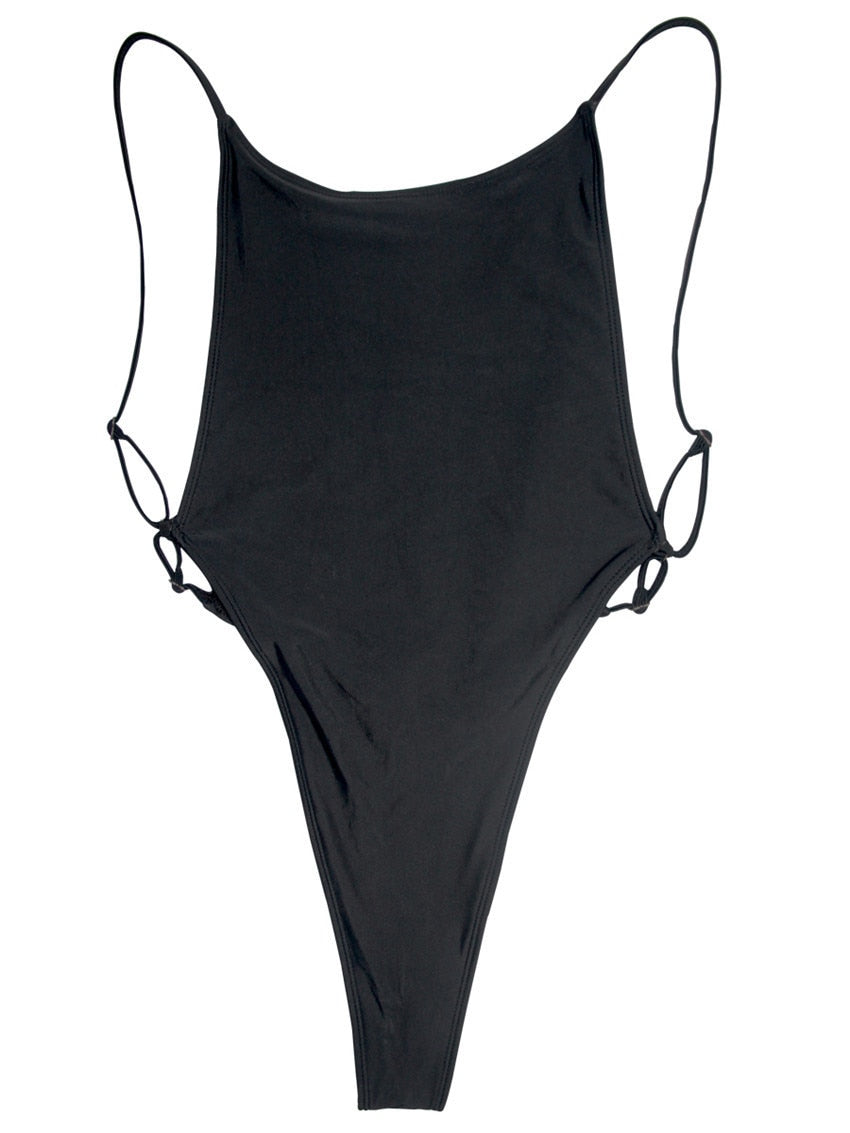 High Leg cut One Piece Swimsuit Thong Swimwear Women Trikini Backless Monokini Brazilian Bathing Suit Swim wear The Clothing Company Sydney
