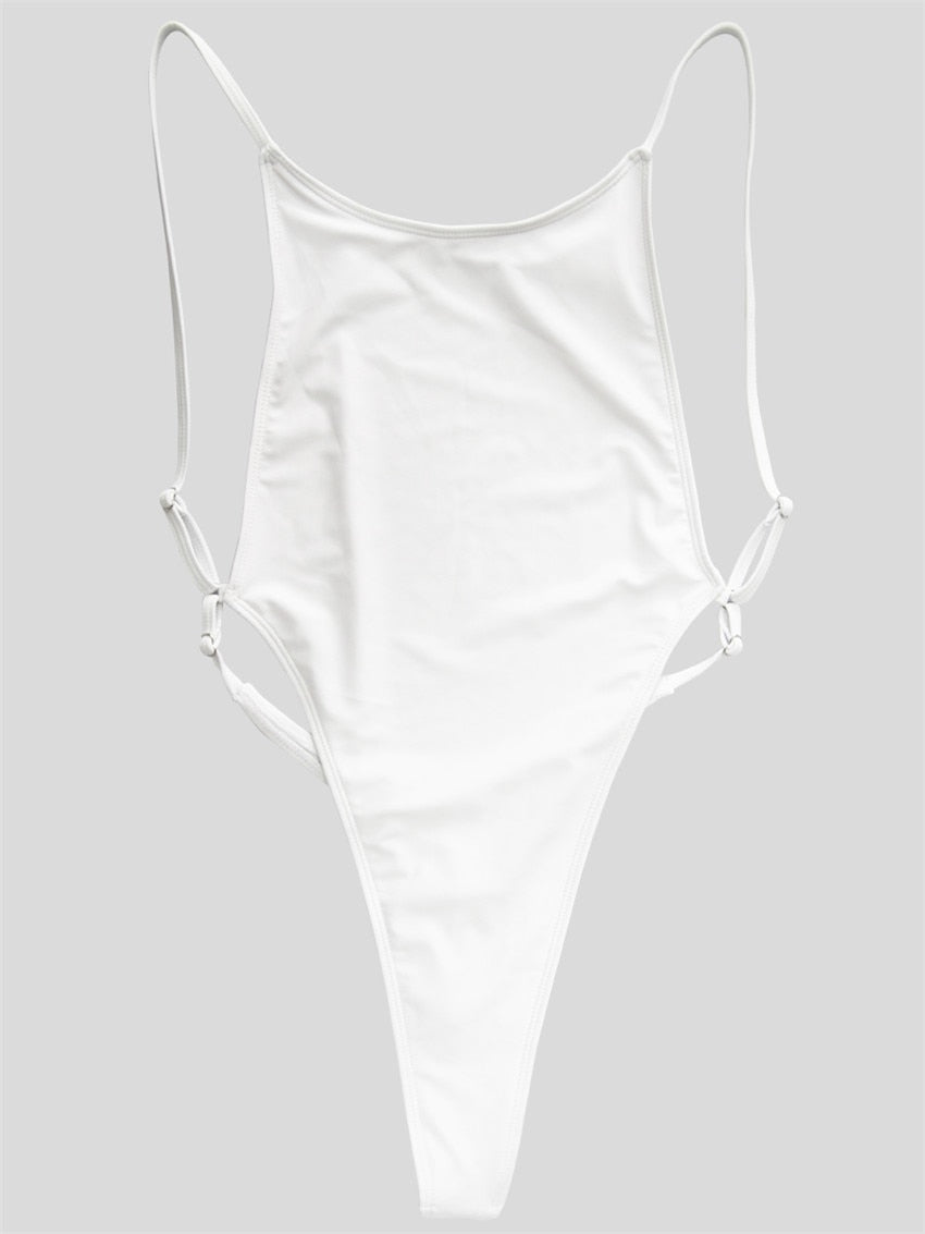 High Leg cut One Piece Swimsuit Thong Swimwear Women Trikini Backless Monokini Brazilian Bathing Suit Swim wear The Clothing Company Sydney