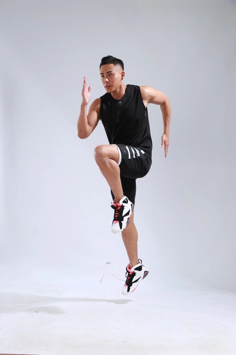 Men's Women's Basketball Jerseys Uniforms Set blank breathable dry quick basketball shirts+shorts suits Set The Clothing Company Sydney