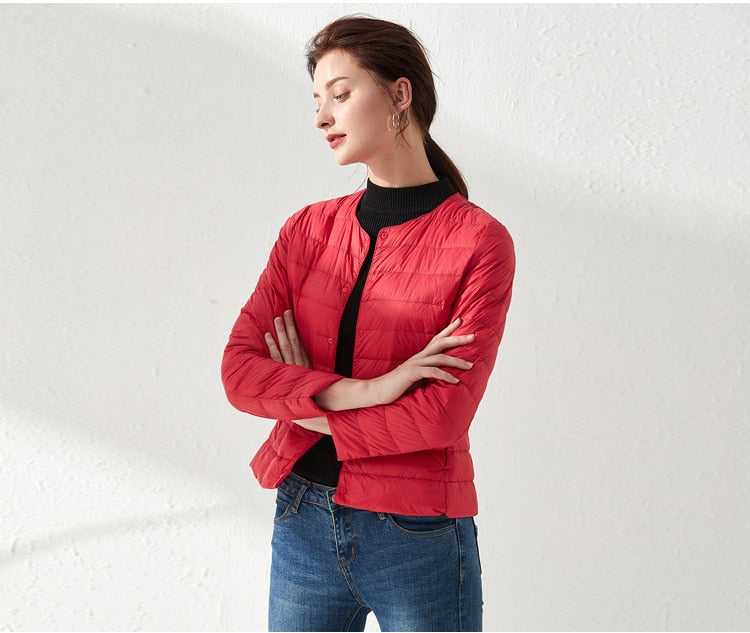 Ultra Light Duck Down Women Matt Fabric Lightweight Coat Warm Windbreaker Parka Women's Down Jackets Plus Coats The Clothing Company Sydney