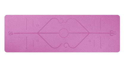 1830*610*6mm TPE Yoga Mat with Position Line Non Slip Carpet Mat For Beginner Environmental Fitness Gymnastics Mats with Carry Bag The Clothing Company Sydney