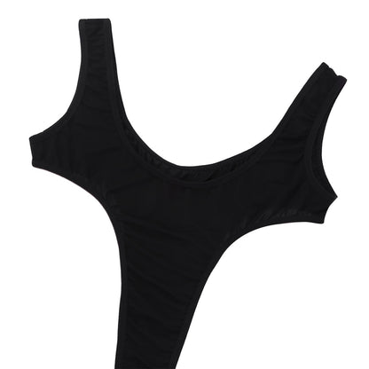 Adults Transparent Swimsuit Fused High Cut Monokini Thong Leotards Bodysuit One Piece Perspective Sheer Lingerie Swimwear The Clothing Company Sydney
