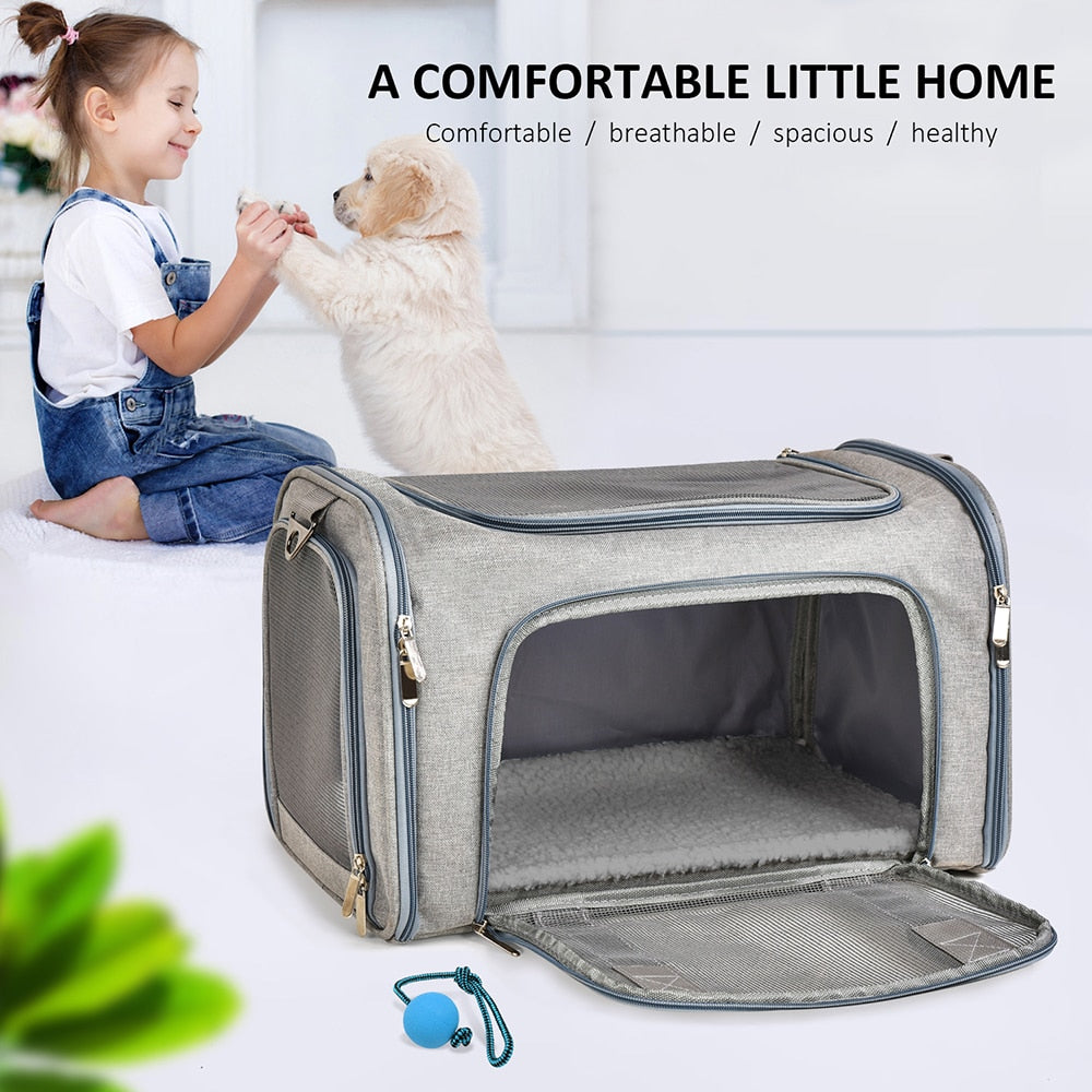 Dog Carrier Bag Soft Side Backpack Cat Pet Carriers Dog Travel Bags Airline Approved Transport For Small Dogs Cats The Clothing Company Sydney