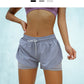 2-in-1 Women's Running Shorts with Waist Rope Quick Dry Loose Marathon Sports Fitness Gym Shorts with Long Linner The Clothing Company Sydney