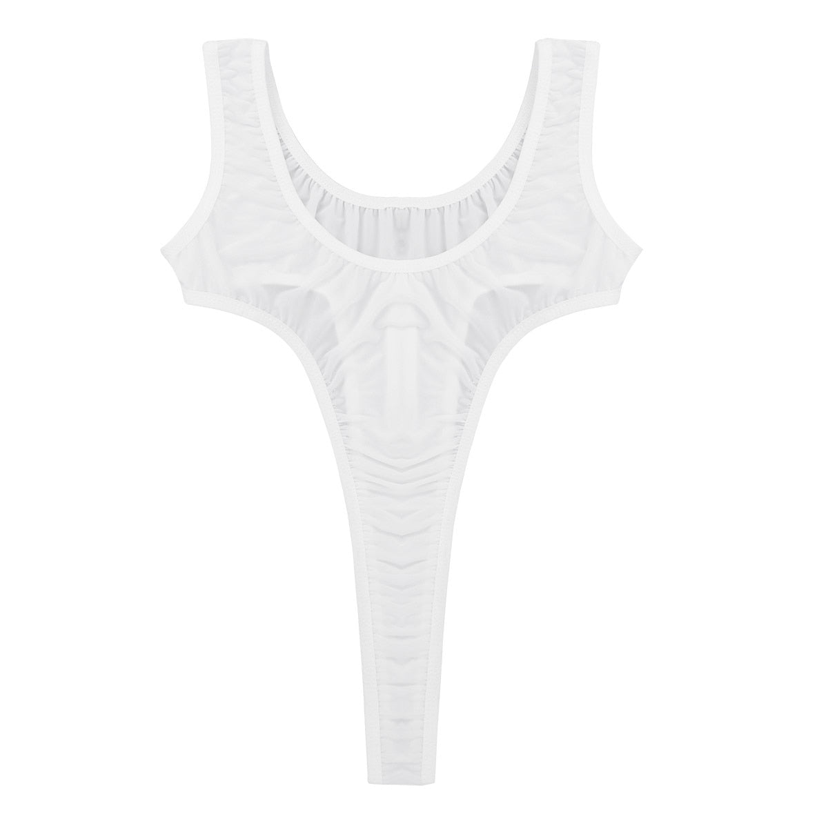 Adults Transparent Swimsuit Fused High Cut Monokini Thong Leotards Bodysuit One Piece Perspective Sheer Lingerie Swimwear The Clothing Company Sydney
