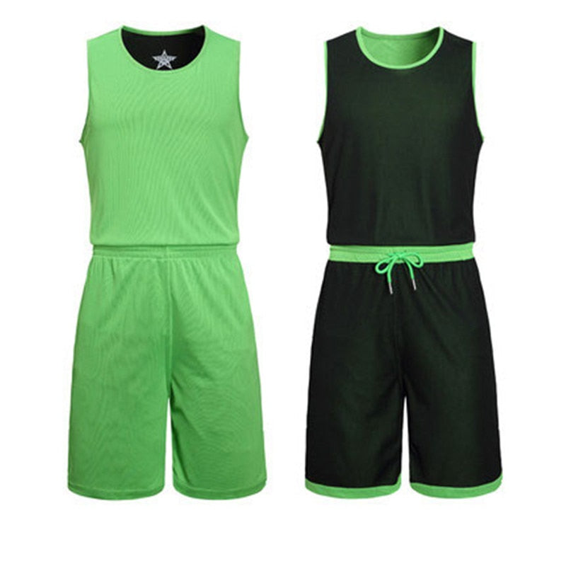 2 Piece basketball jerseys Set Uniforms kits Kids Women Girls Boys Men Reversible Basketball Double-side Sportswear The Clothing Company Sydney