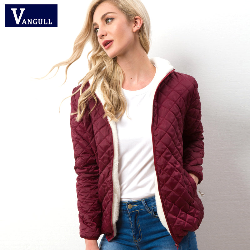 Women's Hooded Jacket Casual Basic Warm Velvet Lamb Parka Coat  Autumn Winter New Solid Light Soft Outerwear The Clothing Company Sydney