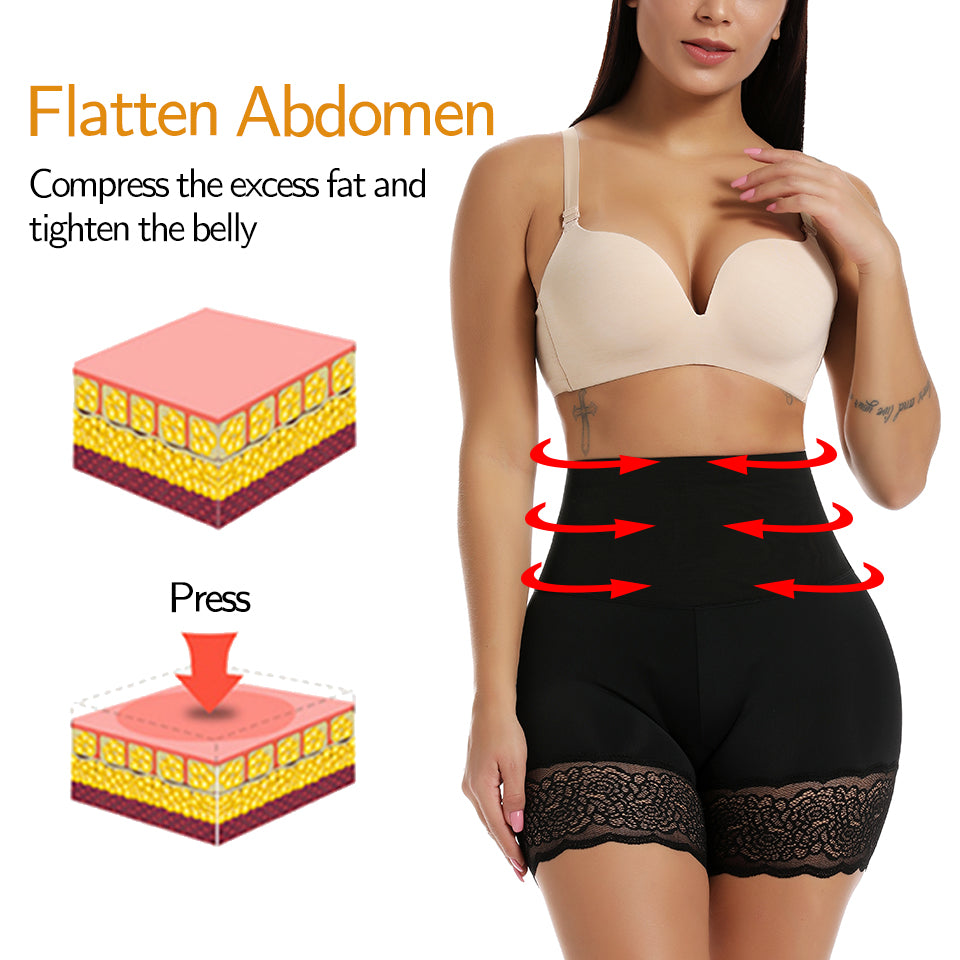 Women's Body Shaper High Waist Safety Shorts Lace Knickers Tummy Control Panties Underwear Shaping Boyshorts Shapewear The Clothing Company Sydney