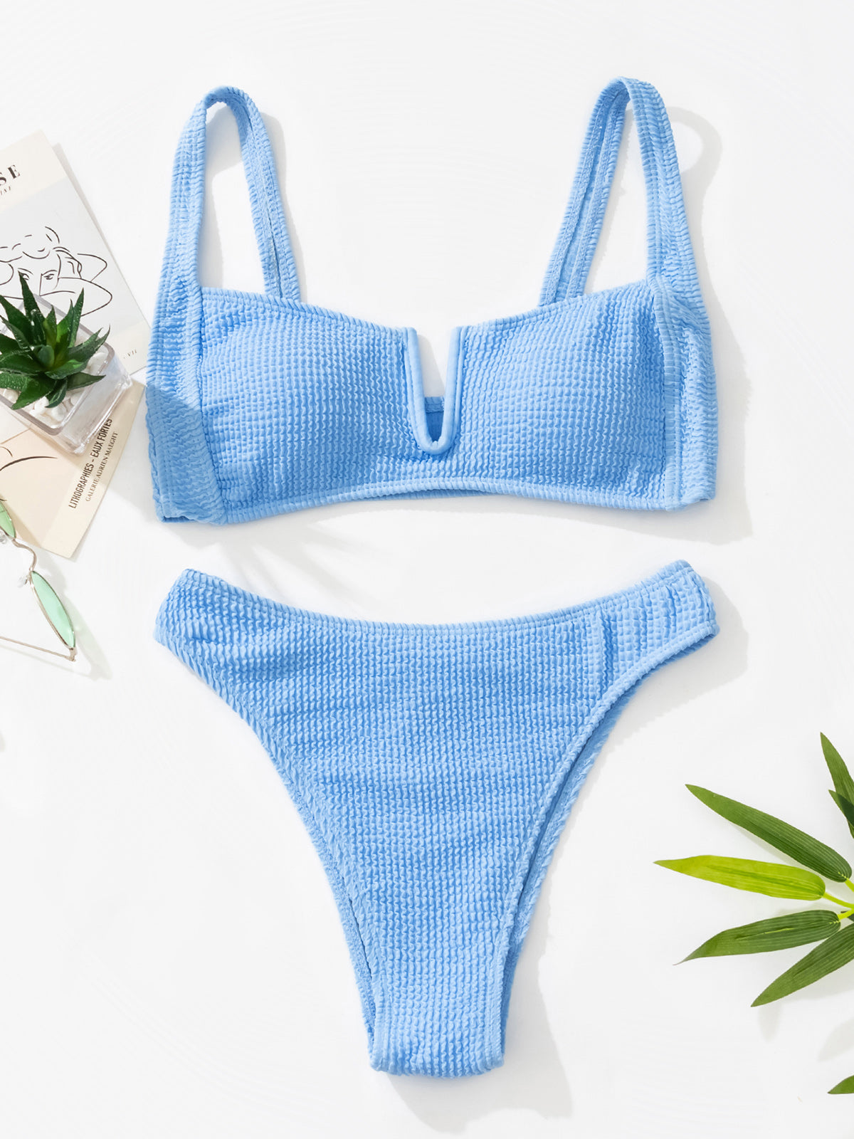 High Waist Bikini Swimsuit Swimwear Bandeau Thong Brazilian Bikini Set The Clothing Company Sydney
