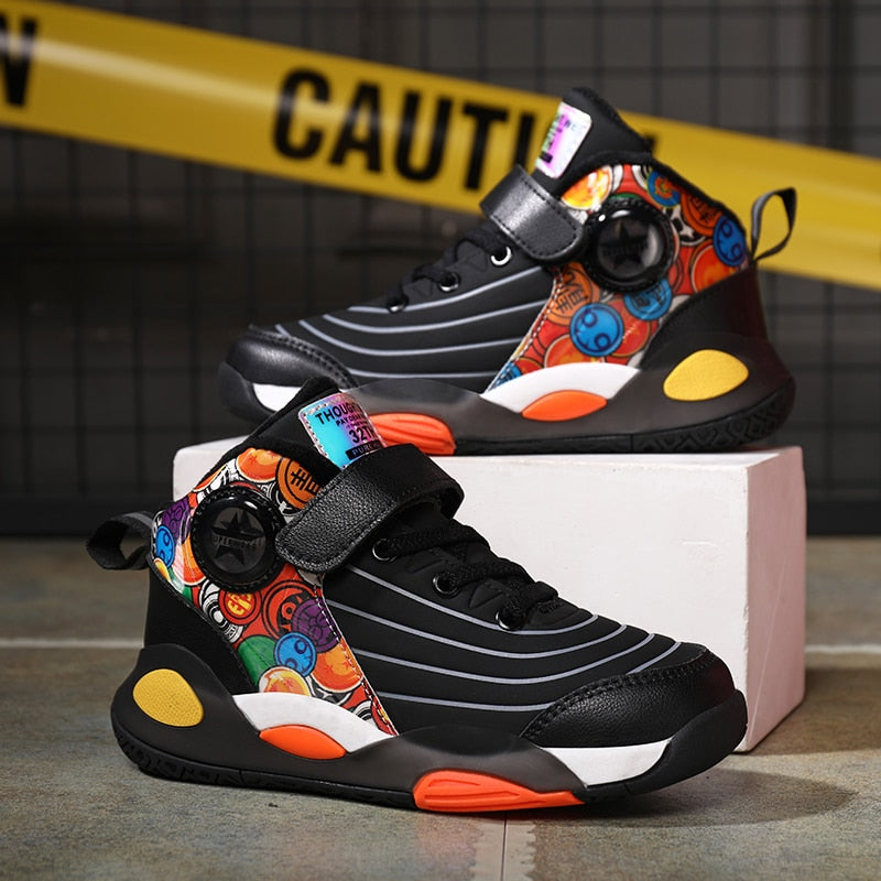 Kids Sneakers Boys Casual Shoes For Children Sneakers Shoes Leather Anti-slippery Fashion Basketball Shoes The Clothing Company Sydney