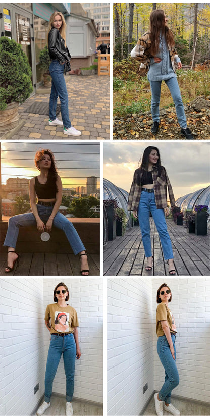 Harem Pants Vintage High Waist Women's Jeans Full Length Mom Cowboy Denim Pants The Clothing Company Sydney