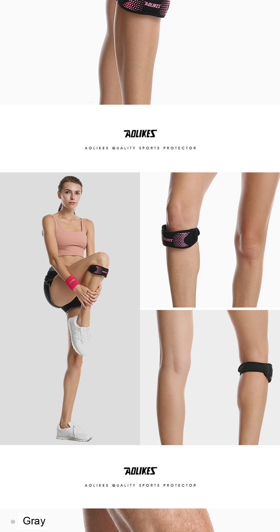 1 Piece Adjustable Knee Pad Knee Pain Relief Patella Stabilizer Brace Support for Hiking Soccer Basketball Running  Sport The Clothing Company Sydney