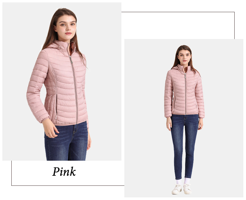 Ladies Padded Puffer Jacket Coat Ultralight Outdoor Clothes Outwear Slim Short Parka Portable Store In Bag The Clothing Company Sydney