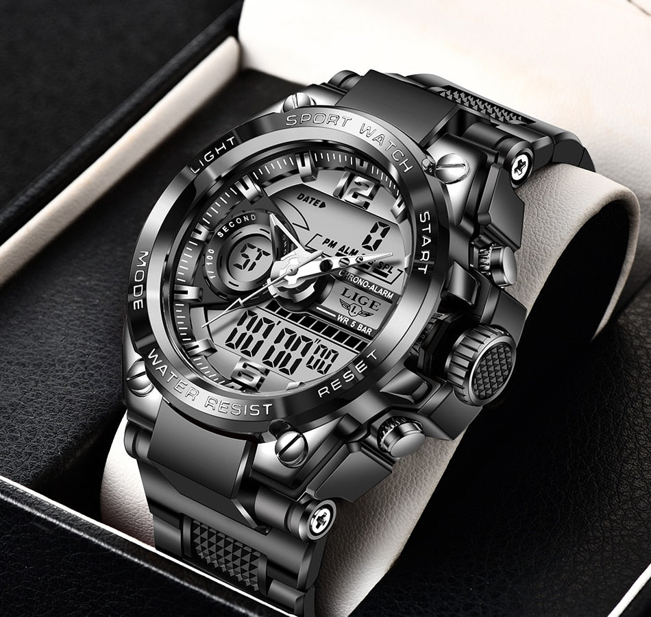 Digital Men Military Watch 50m Waterproof Wristwatch LED Quartz Clock Sport Watch Male Big Watches The Clothing Company Sydney