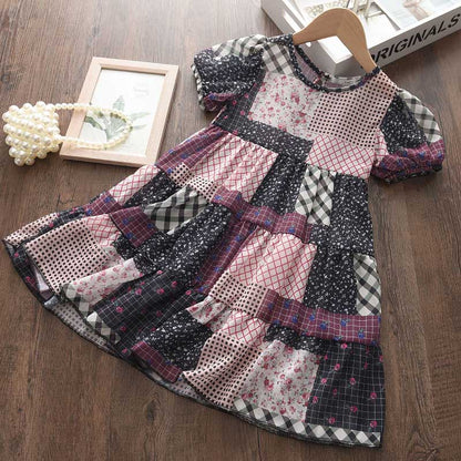 Kids Dresses for Girls Sleeveless Dress Sequined Party Costume Mesh Summer Puffy Rainbow Children Dress The Clothing Company Sydney