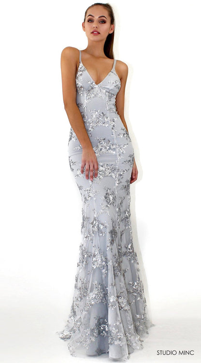Cosy Dress Latest Party Cocktai Prom V-Neck Backless Spaghetti Strap Sleeveless Sequined Wedding Maxi Formal The Clothing Company Sydney