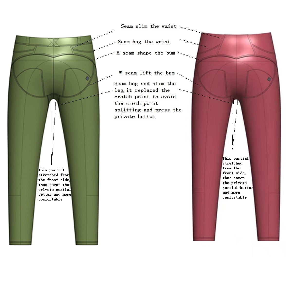 Melody Women's Pants Jeans Sports Leggings Fitness Clothing Scrunch Bum Leggings Yoga Tights Push Up Pants The Clothing Company Sydney