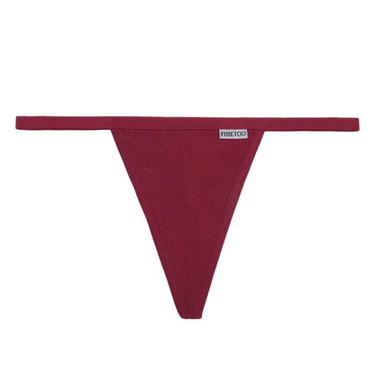 Women's Cotton Mix Underwear Ladies Thongs Panties Low Rise G-String Female T-Back Briefs Bikini Lingerie Solid Color Knickers The Clothing Company Sydney