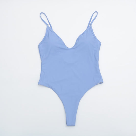Solid One Piece Swimsuit Swimwear Bodysuit Swimsuit Push Up Monokini High Waist Bathing Suits Beach Wear The Clothing Company Sydney