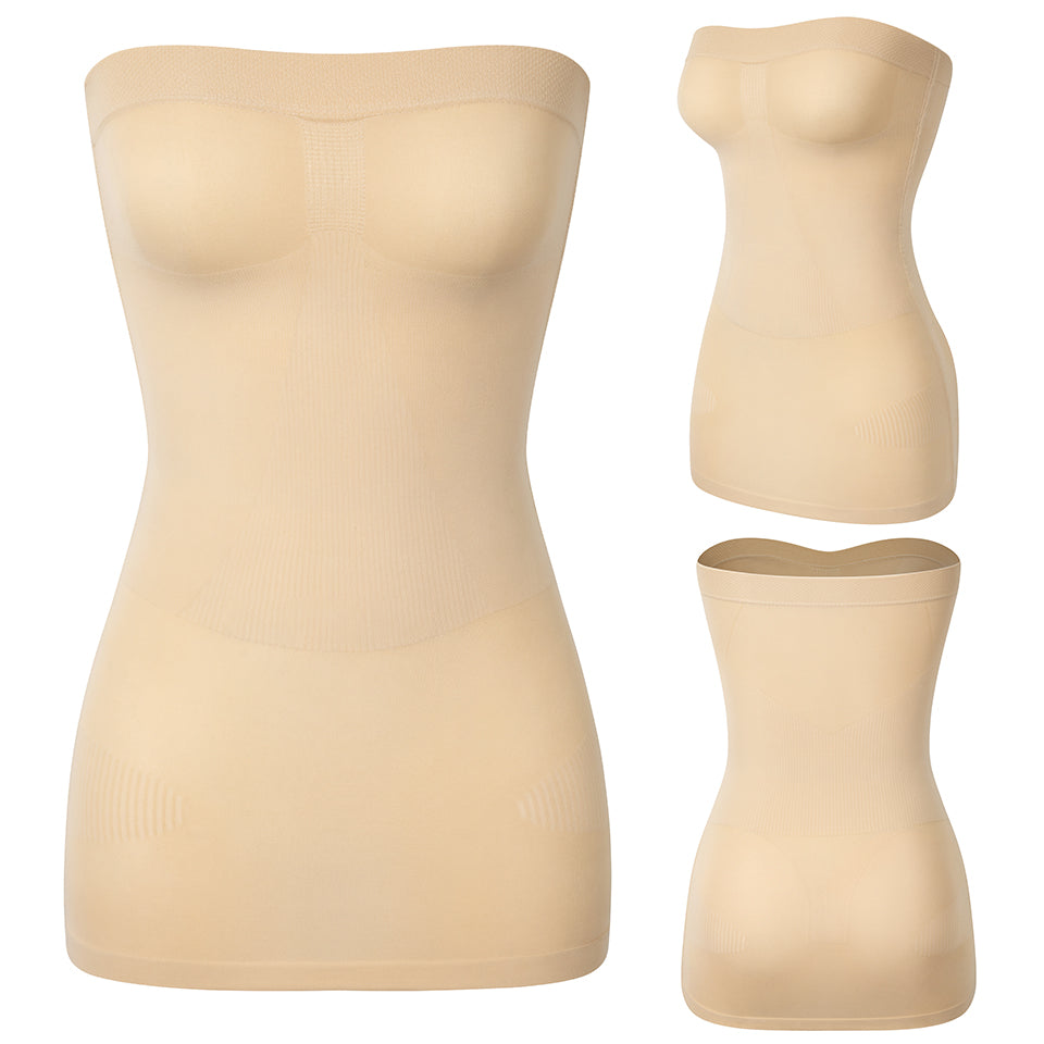 Women Shapewear Strapless Full Slips for Under Dress Tummy Control Slips Skirts Full Body Shaper Seamless Underwear Shaper The Clothing Company Sydney