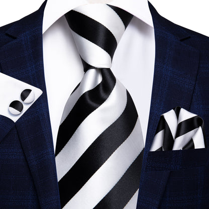 3 Piece 8.5cm Business Solid Paisley 100% Silk Men's Tie Neck Strip Ties for Men Formal Luxury Wedding Neckties Cufflinks Pocket Square The Clothing Company Sydney