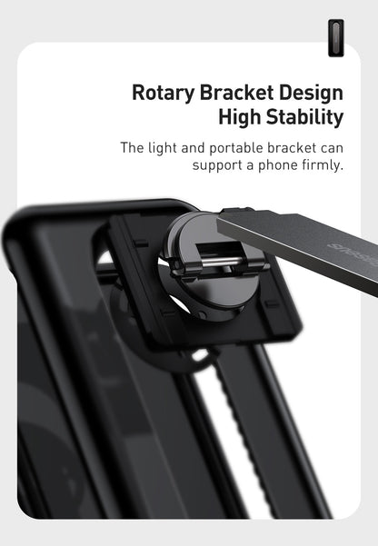 Baseus Foldable Mobile Phone Holder Stand For iPhone 13 12 Desktop Tablet Holder for Xiaomi Samsung Huawei Desktop Stand Holder The Clothing Company Sydney