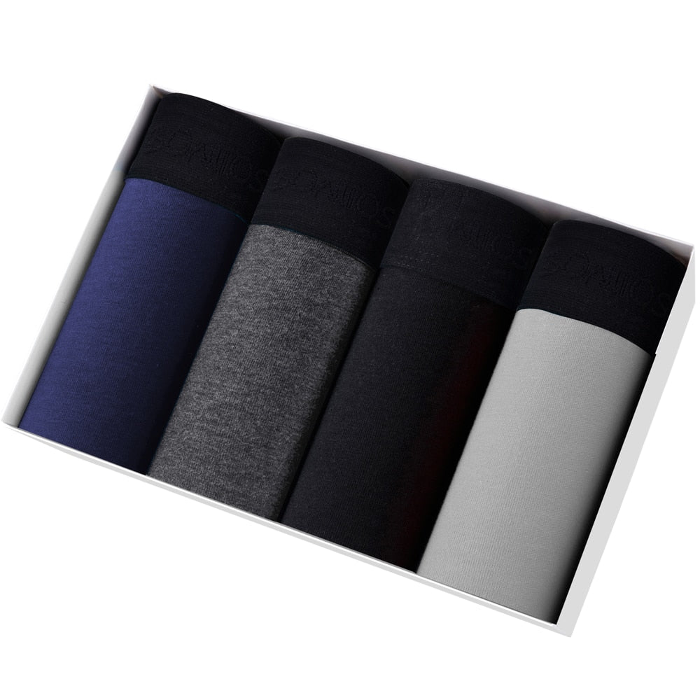 4 Pack Boxer Shorts Men's Panties Underpants Boxershorts Underwear Cotton Mix Trunks Set The Clothing Company Sydney