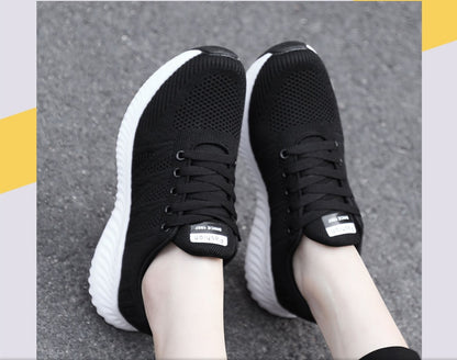 Brand Lace-up Shoes Non-Slip Wear-Resistant Soft Running Shoes Tennis Big Size Breathable Sports Sneakers For Women The Clothing Company Sydney